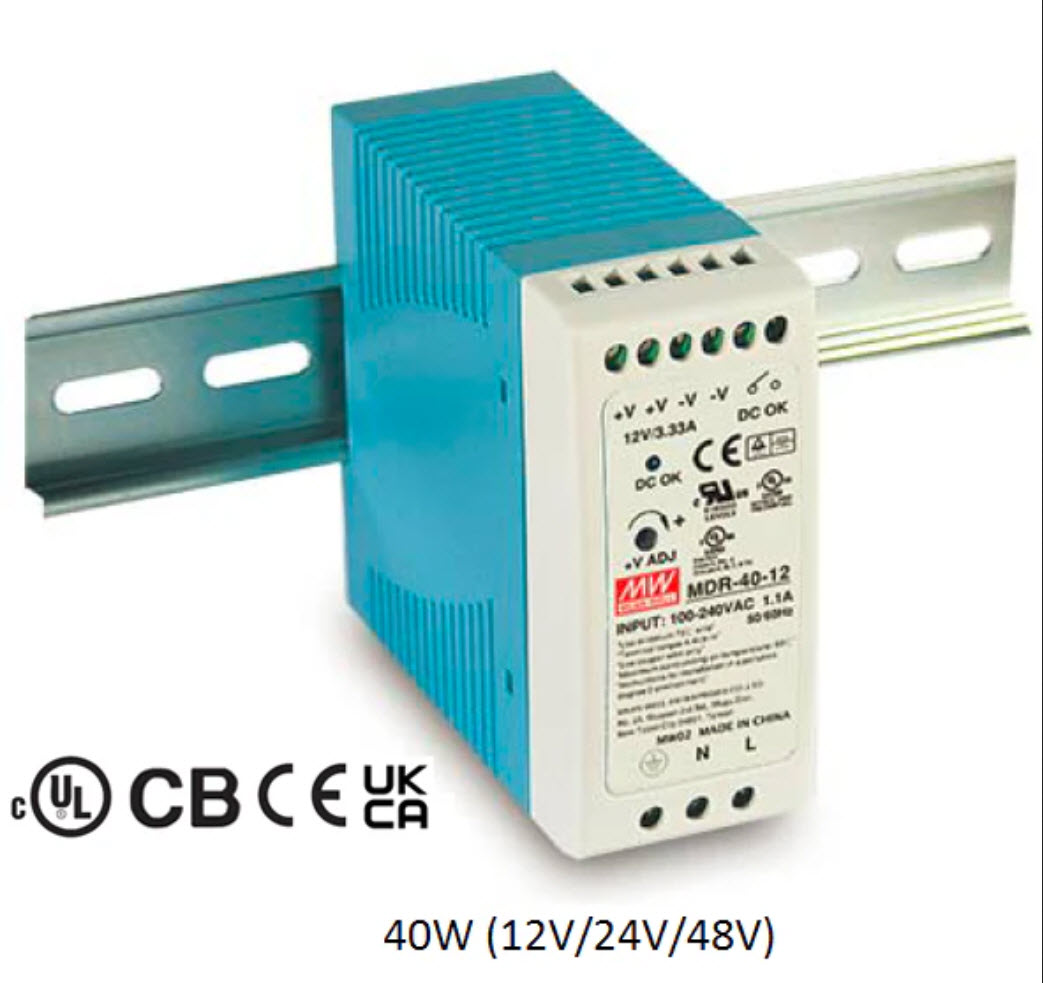 DIN-Rail 48VDC 40W Power Supply - Click Image to Close