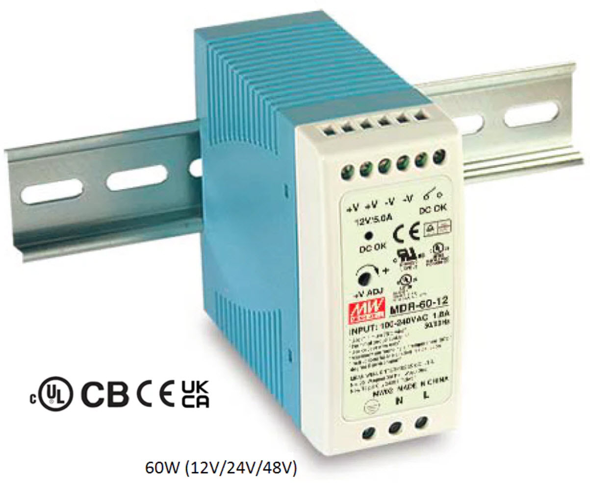 DIN-Rail 48VDC 60W Power Supply - Click Image to Close